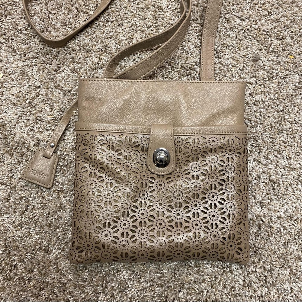 Hotter Beige Leather Purse
